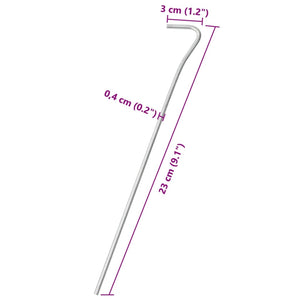 Zeltheringe 50 Stk Verzinkt 23cm