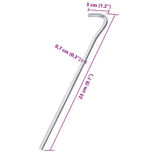 Zeltheringe 25 Stk Verzinkt 23cm