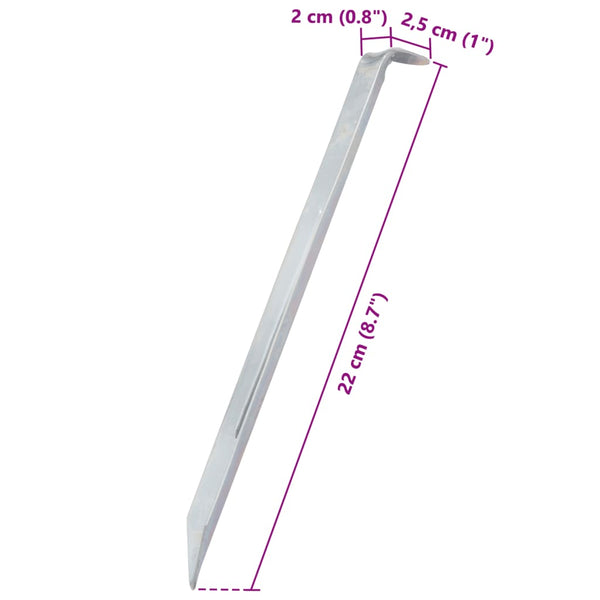 Zeltheringe 24 Stk Verzinkt 22cm