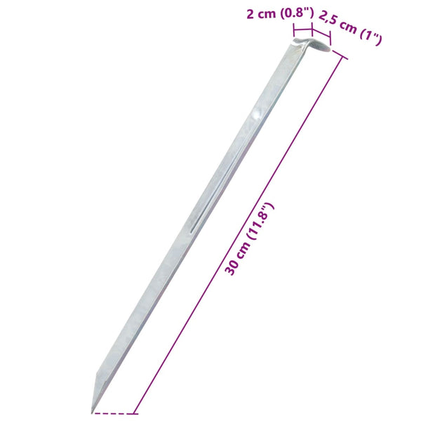 Zeltheringe 24 Stk Verzinkt 30cm