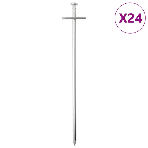 Zeltheringe 24 Stk. Verzinkter Stahl 23cm