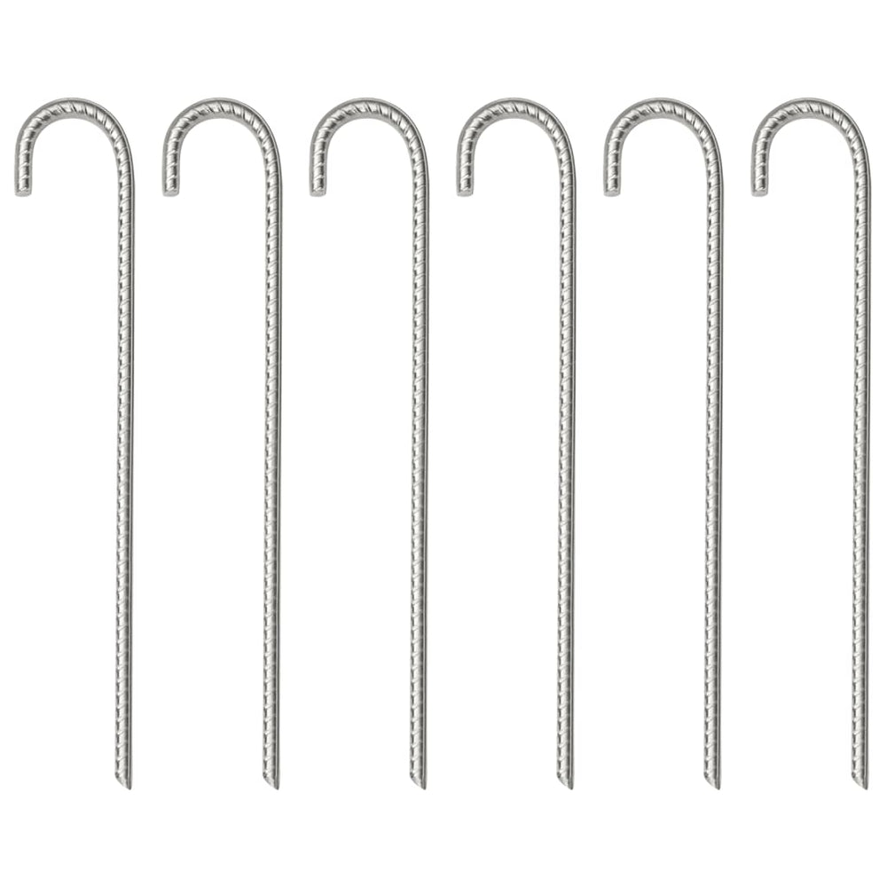 Zeltheringe 37 cm Verzinkter Stahl, 6er-Set