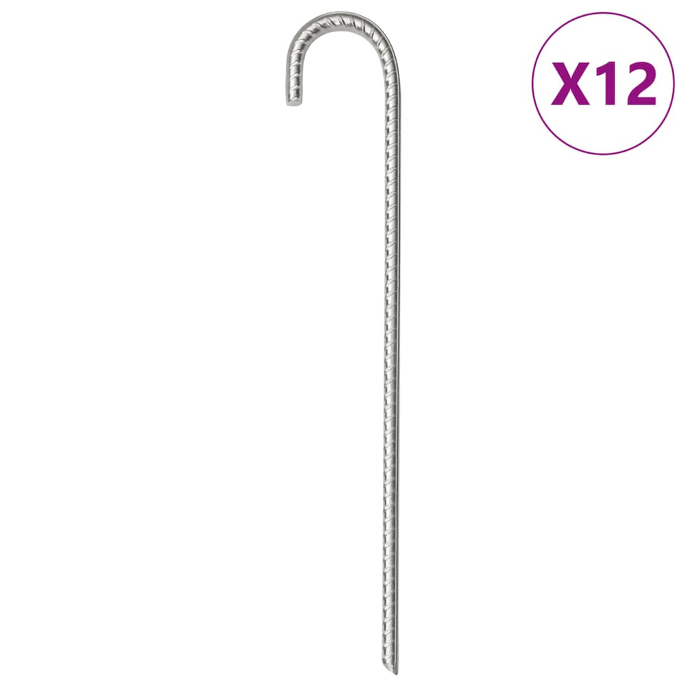 Zeltheringe 12er Set, 37cm Verzinkt