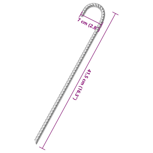 Zeltheringe 12 Stk Verzinkter Stahl 41,5cm