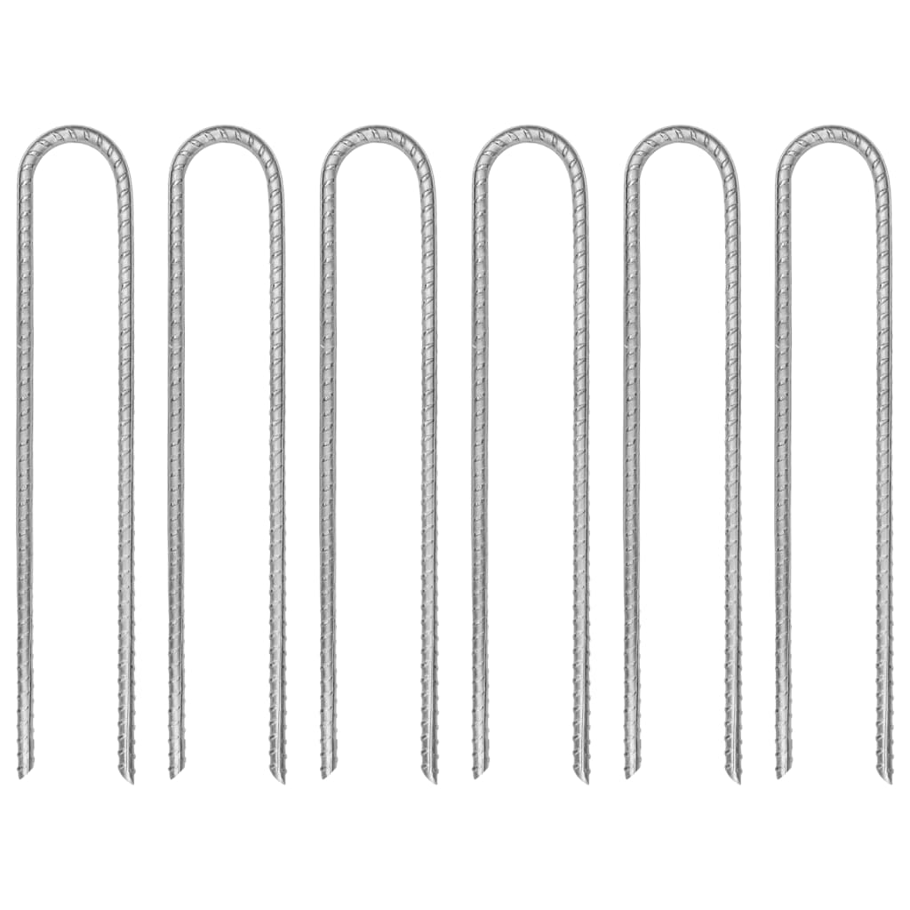 Zeltheringe U-Form Verzinkt 30cm 6er-Set