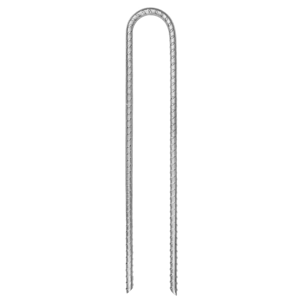 Zeltheringe U-Form, Verzinkter Stahl, 30cm, 12er Set