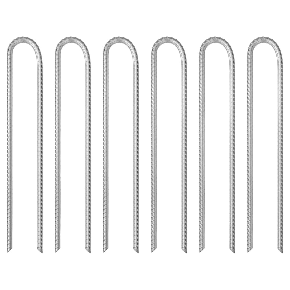 Zeltheringe U-Form, 37cm, Verzinkt, 6er-Set