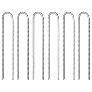 Zeltheringe U-Form, 37cm, Verzinkt, 6er-Set