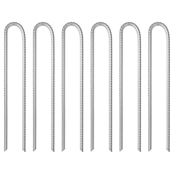 Zeltheringe U-Form, 37cm, Verzinkt, 6er-Set