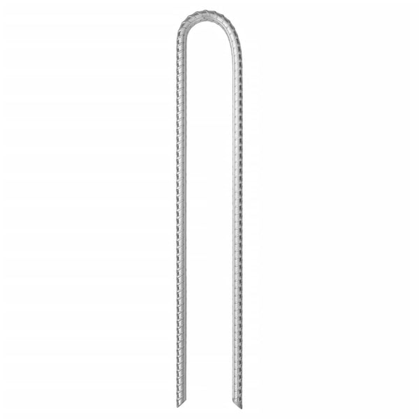 Zeltheringe U-Form, 37cm, Verzinkt, 6er-Set