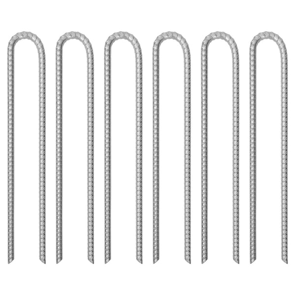 Zeltheringe U-Form, 41,5 cm, 6er-Set