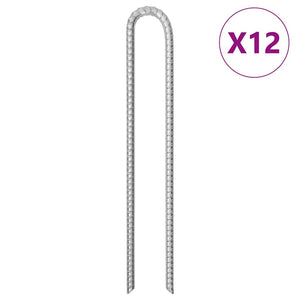 Zeltheringe U-Form, 12 Stk., 41,5 cm, Verzinkt