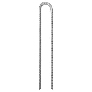 Zeltheringe U-Form, 12 Stk., 41,5 cm, Verzinkt