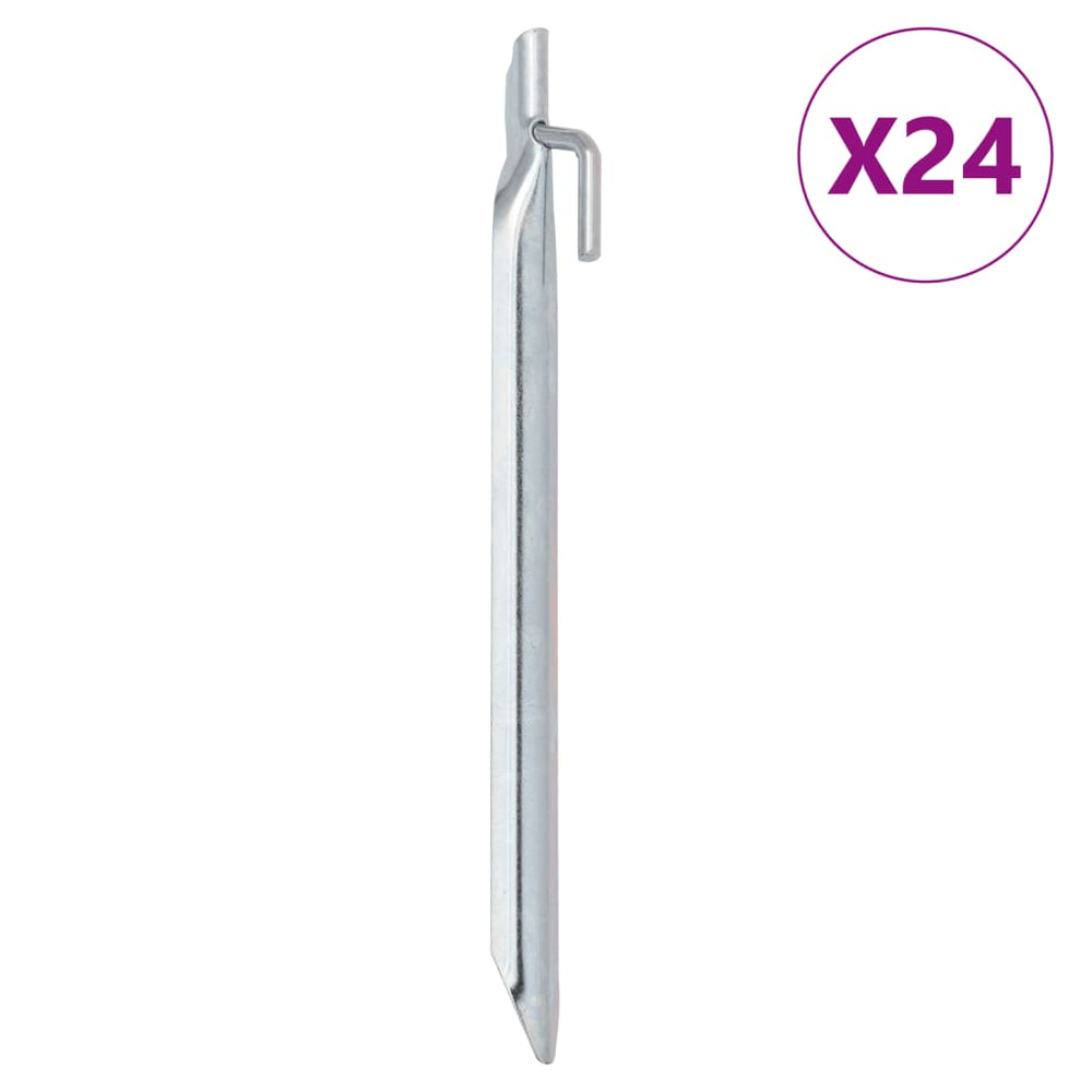 Zeltheringe, V-Form, 24 Stk, Stahl verzinkt