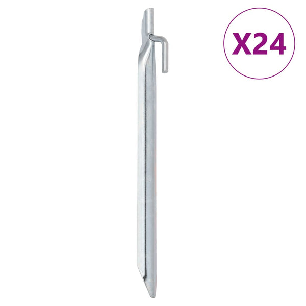 Zeltheringe, V-Form, 24 Stk, Stahl verzinkt