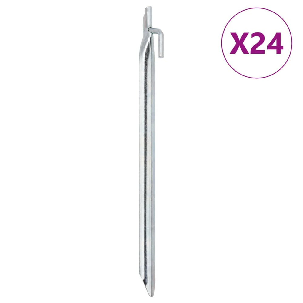 Zeltheringe V-Form, 24 Stk, Verzinkt