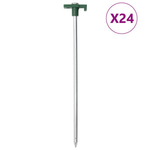 Zeltheringe 24er Set, 25cm Stahl
