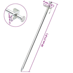 Zeltheringe Verzinkt 30cm - 24er Set