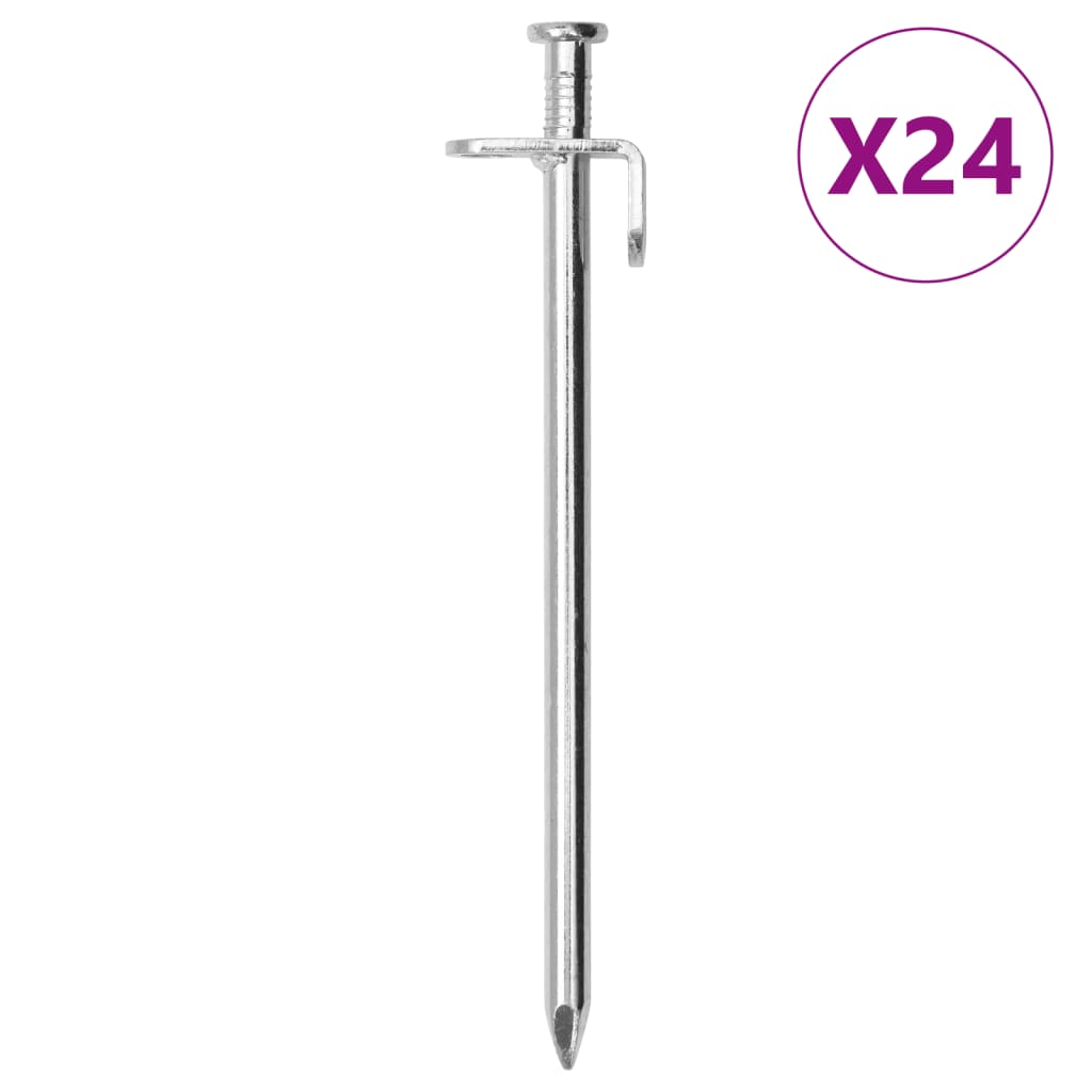 Zeltheringe, 24 Stk, 19,5cm, Verzinkt