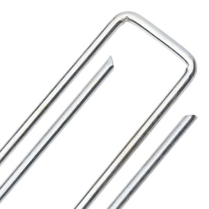 Bodenanker U-Form 20x4 cm, 50 Stk., Verzinkt