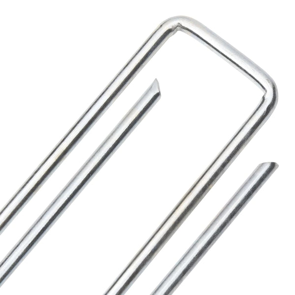 Bodenanker U-Form 20x4 cm, 50 Stk., Verzinkt