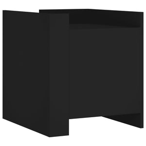 Schwarzer Nachttisch 45x50x50 cm