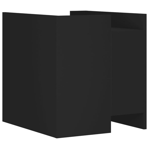 Schwarzer Nachttisch 45x50x50 cm