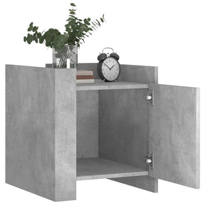 Betongrauer Nachttisch 45x50x50cm