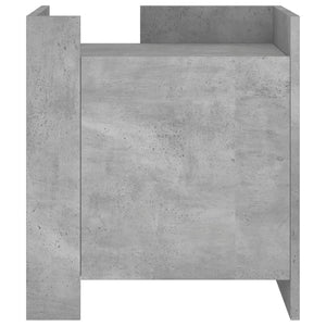 Betongrauer Nachttisch 45x50x50cm