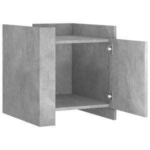 Betongrauer Nachttisch 45x50x50cm