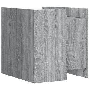 Grauer Nachttisch Sonoma, 45x50x50 cm