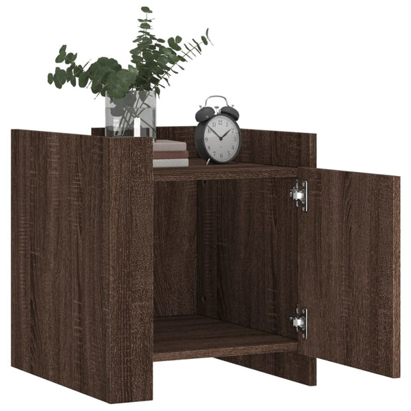 Nachttisch Braun Eichen-Optik 50x50 cm