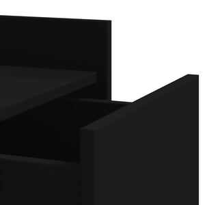 Schwarzer Nachttisch 45x50x65 cm