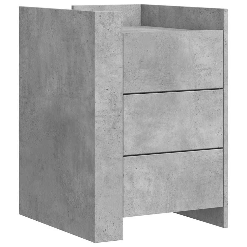 Betongrauer Nachttisch 45x50x65 cm