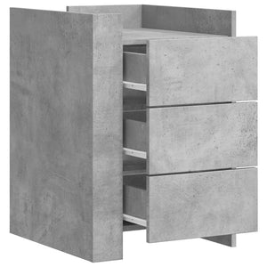 Betongrauer Nachttisch 45x50x65 cm