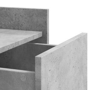 Betongrauer Nachttisch 45x50x65 cm