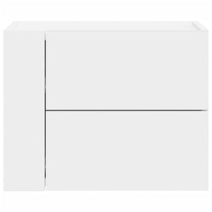 Wand-Nachttische 2er Set, Weiß 45x30x35 cm