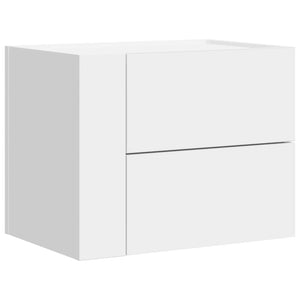 Wand-Nachttische 2er Set, Weiß 45x30x35 cm
