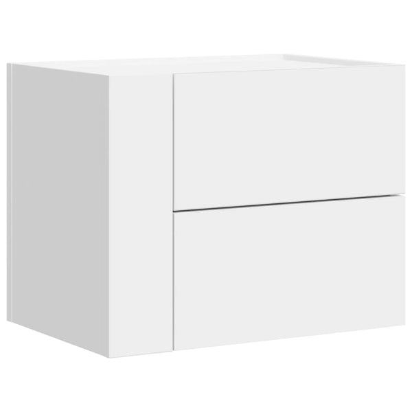 Wand-Nachttische 2er Set, Weiß 45x30x35 cm