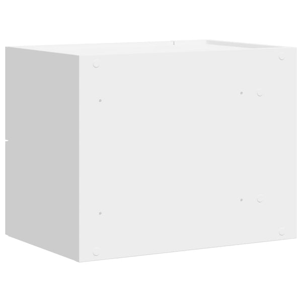 Wand-Nachttische 2er Set, Weiß 45x30x35 cm