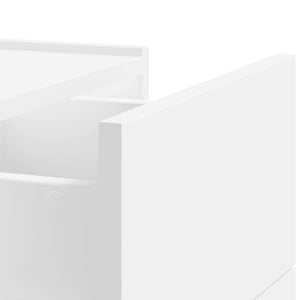 Wand-Nachttische 2er Set, Weiß 45x30x35 cm
