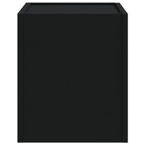 Schwarzer Wand-Nachttisch 45x30x35 cm