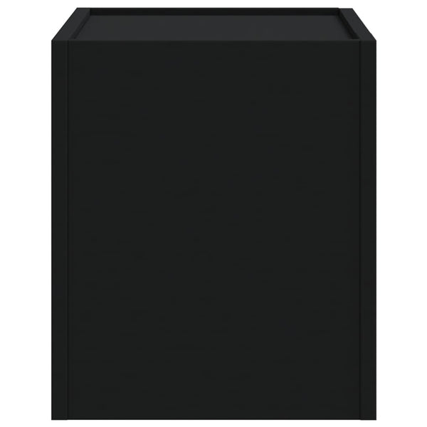 Schwarzer Wand-Nachttisch 45x30x35 cm