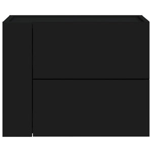 Wand Nachttische Schwarz 45x30x35 cm, 2er-Set