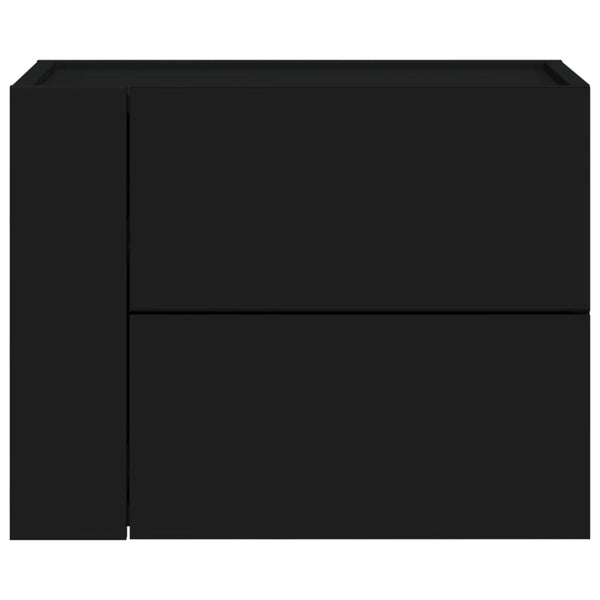 Wand Nachttische Schwarz 45x30x35 cm, 2er-Set