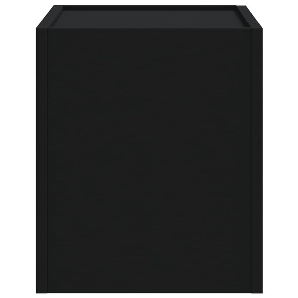 Wand Nachttische Schwarz 45x30x35 cm, 2er-Set