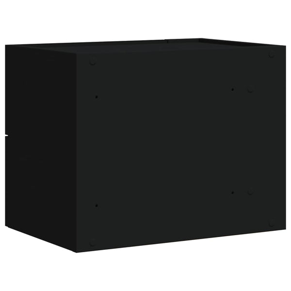 Wand Nachttische Schwarz 45x30x35 cm, 2er-Set