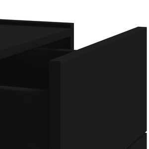 Wand Nachttische Schwarz 45x30x35 cm, 2er-Set