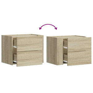 Wand-Nachttisch Sonoma-Eiche 45 cm