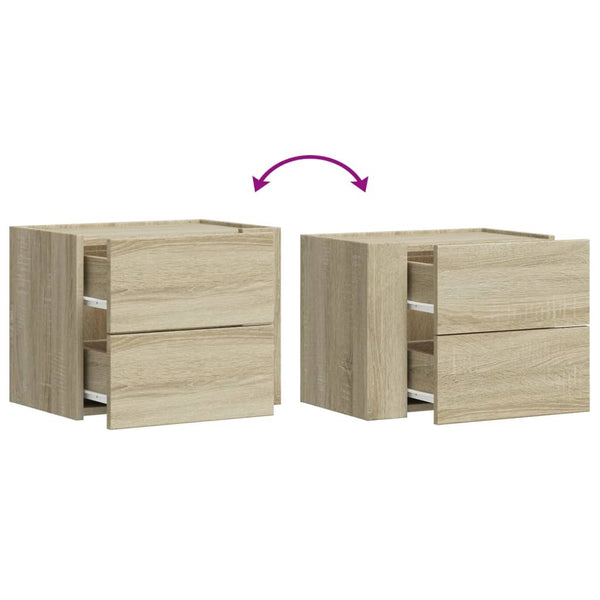 Wand-Nachttisch Sonoma-Eiche 45 cm